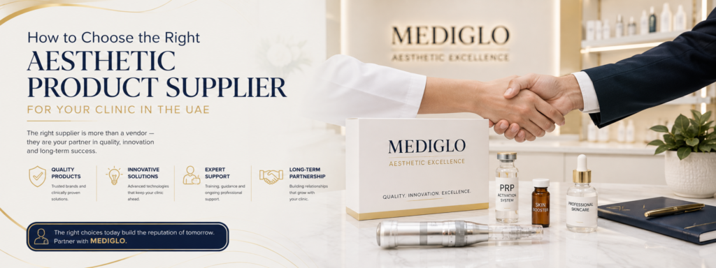 How to Choose the Right Aesthetic Product Supplier for Your Clinic in the UAE